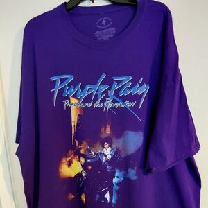 Purple Rain Prince short sleeve shirt, sz 3XL, $11 like new TX PPU OR SHIP